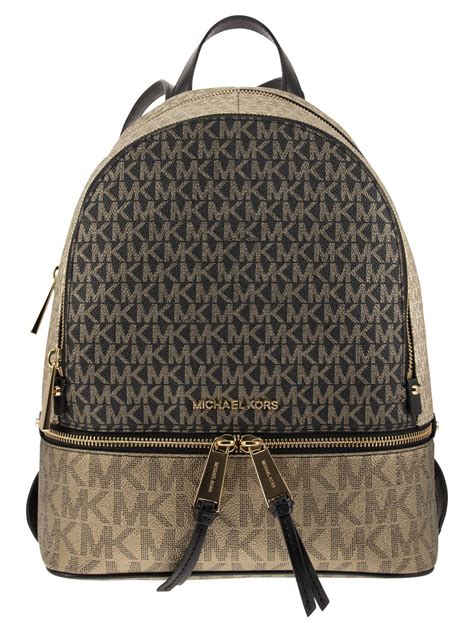 michael michael kors medium rhea color-block fabric backpack|Michael Kors rhea studded backpack.